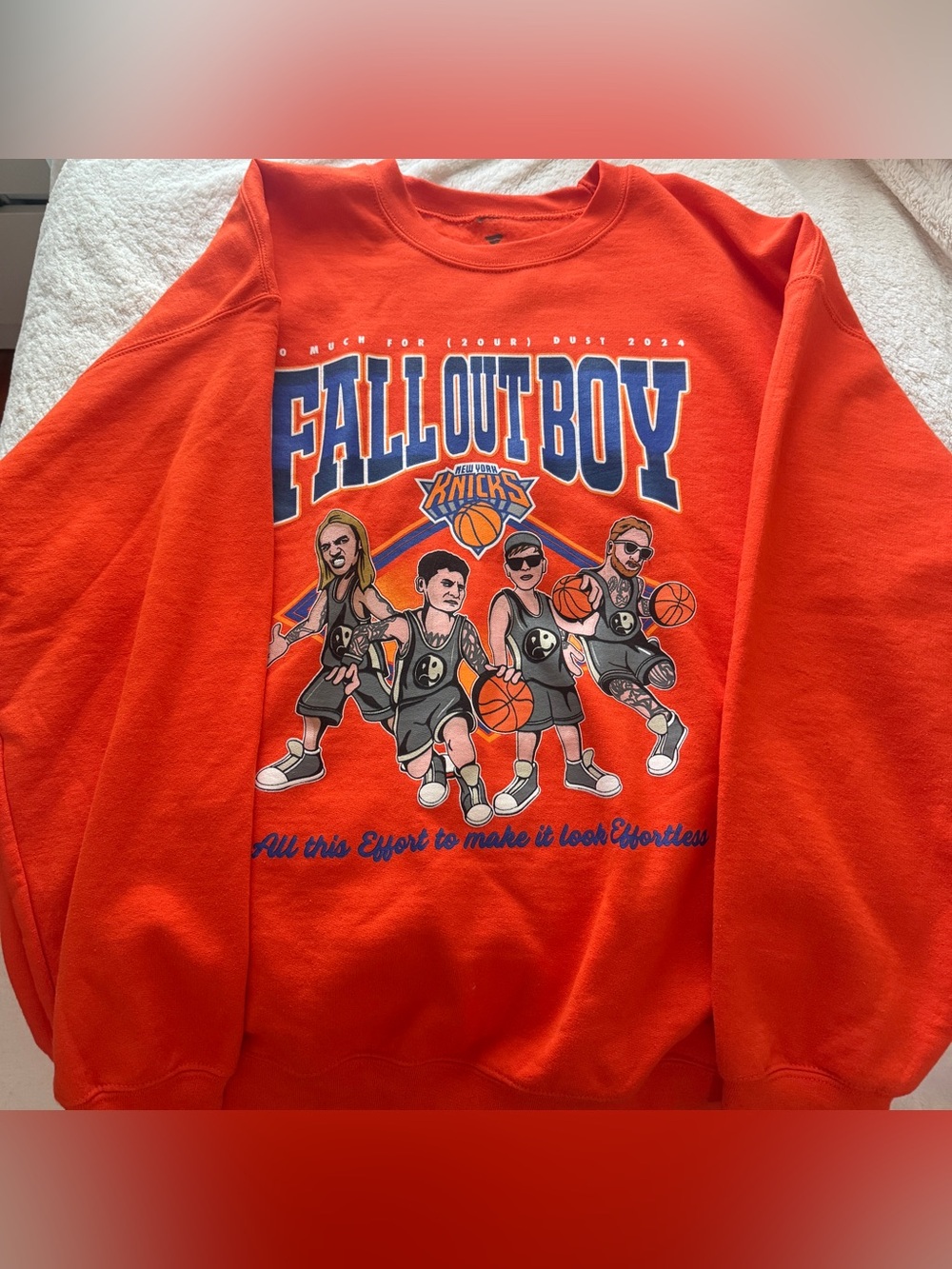 fall out boy x knicks crewneck